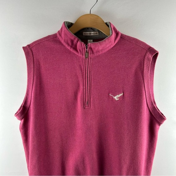 Peter Millar Cotton Front Zip Men’s Vest Size S - Picture 2 of 13